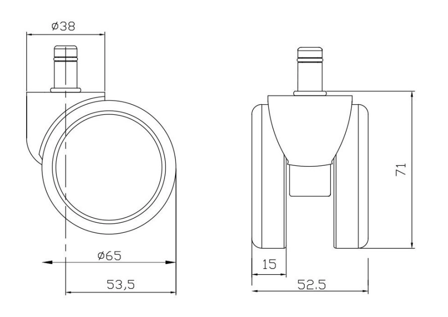 Silent Smooth High Quality Caster Wheel